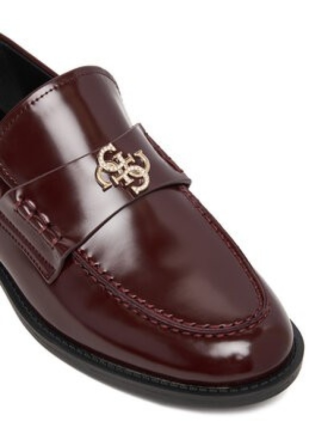 Guess Loafersy FLPBVL ELE14 Bordowy