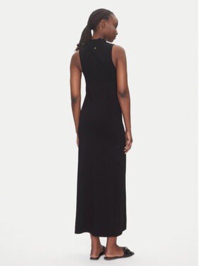 LOLA CASADEMUNT Sukienka dzianinowa LS2516004 Czarny Regular Fit