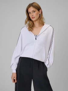 Bluza dresowa regular z kapturem damska 4F 4FRSS26TSWSF2990