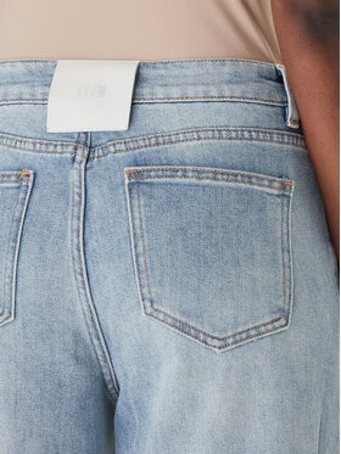 Eleh Jeansy EL112 Niebieski Wide Leg