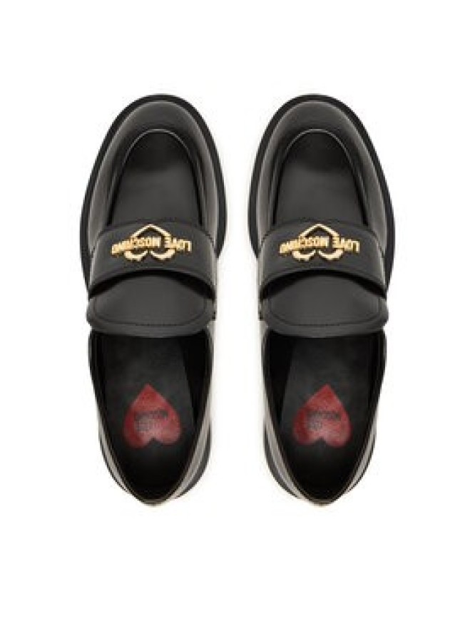 LOVE MOSCHINO Loafersy JA10404G1NJD000041 Czarny