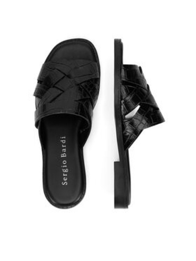 Sergio Bardi Klapki RST-D1079-01SB Czarny