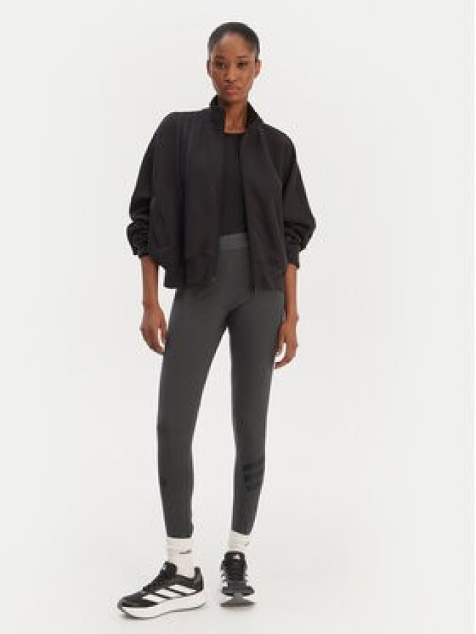 adidas Legginsy Future Icons 3-Stripes KD7667 Szary Slim Fit