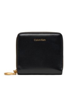 Calvin Klein Portfel Hardware Square Zip Around LV04F1044G Czarny