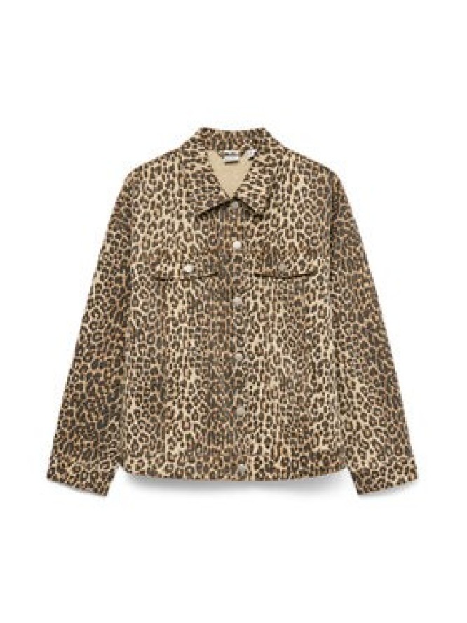 Vero Moda Kurtka jeansowa Tessa 10329961 Brązowy Oversize