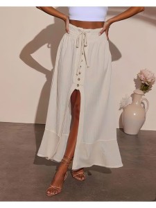 Milan Kiss Spódnica w kolorze kremowym rozmiar: M