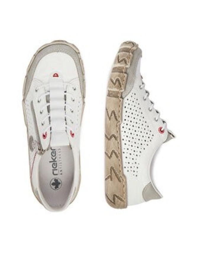 Rieker Półbuty L0355-80 Biały