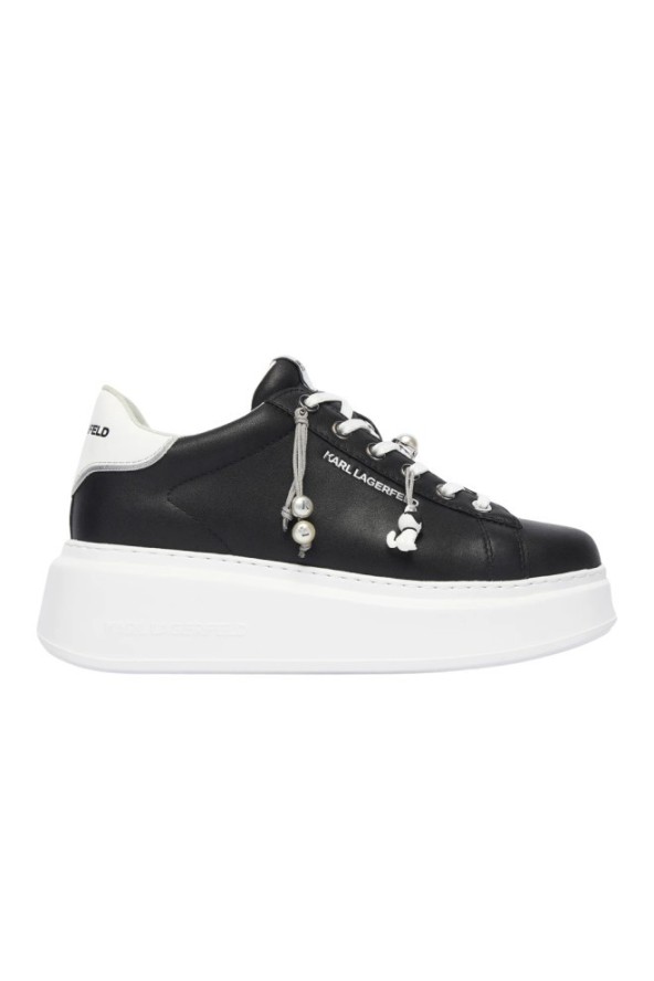 KARL LAGERFELD Czarne damskie sneakersy ANAKAPRI TASSEL CHARMS, Rozmiar 37