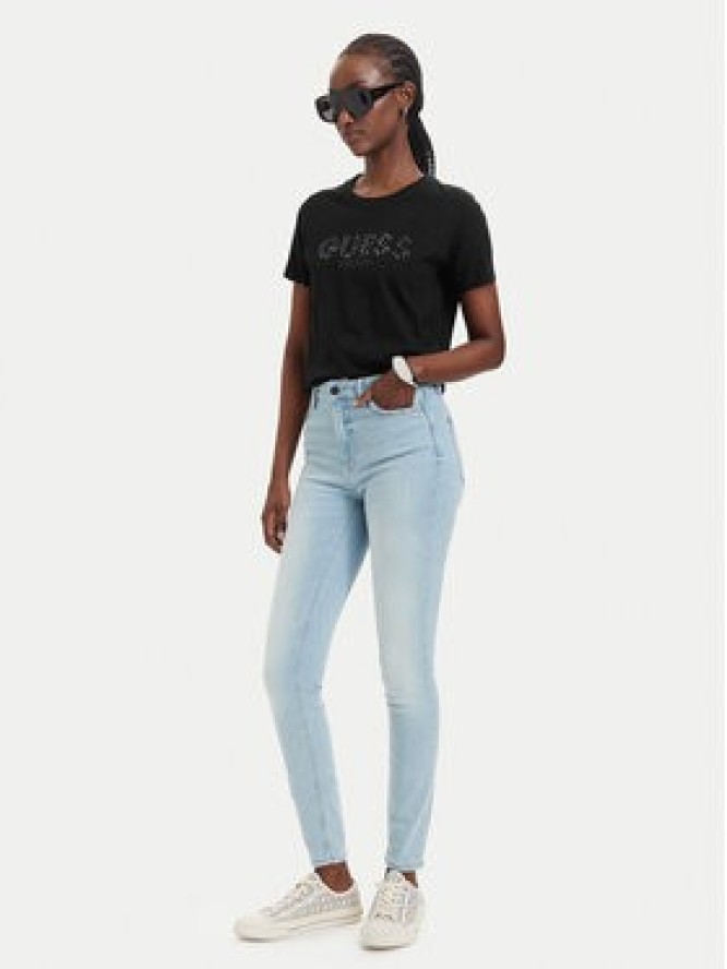 Guess T-Shirt W6GI15 K3035 Czarny Regular Fit