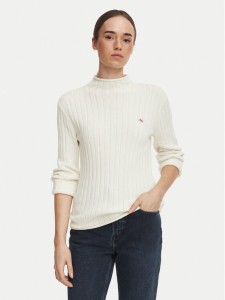 Calvin Klein Jeans Sweter LV047H304G Kremowy Regular Fit