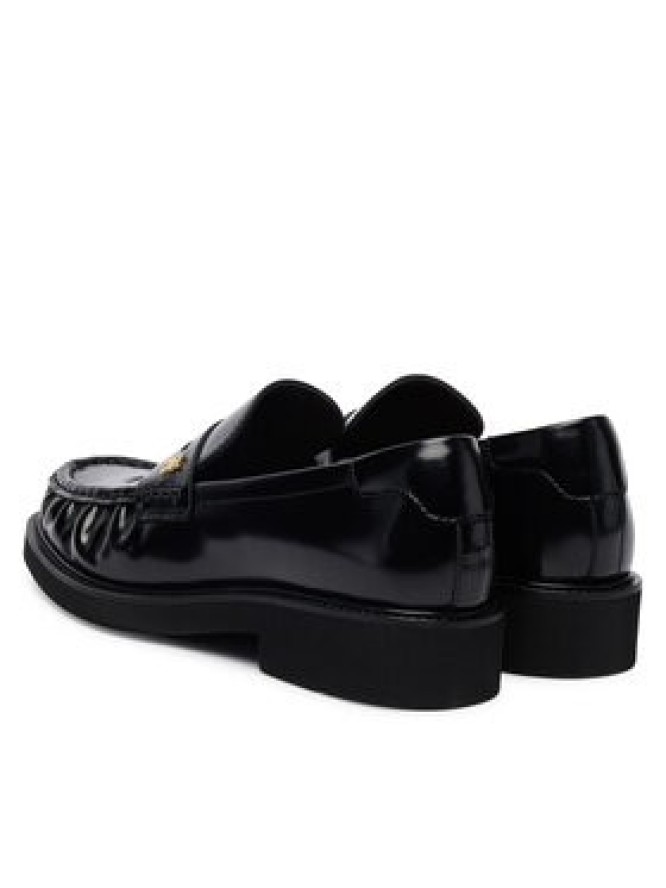 Tommy Hilfiger Loafersy Square Toe Abrasivato FW0FW08825 Czarny