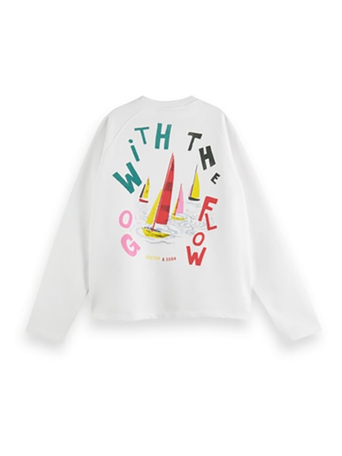 Scotch & Soda Bluza w kolorze białym rozmiar: L