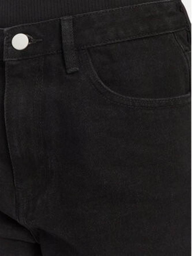 Eleh Szorty jeansowe EL027 Czarny Regular Fit