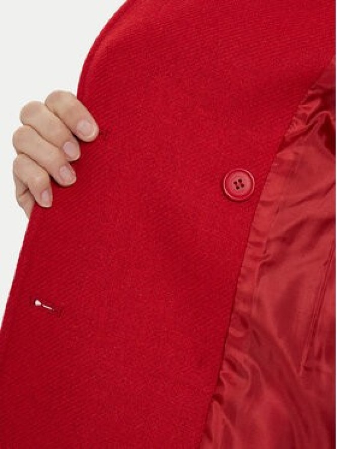 Morgan Płaszcz wełniany 242-GEVA Czerwony Regular Fit