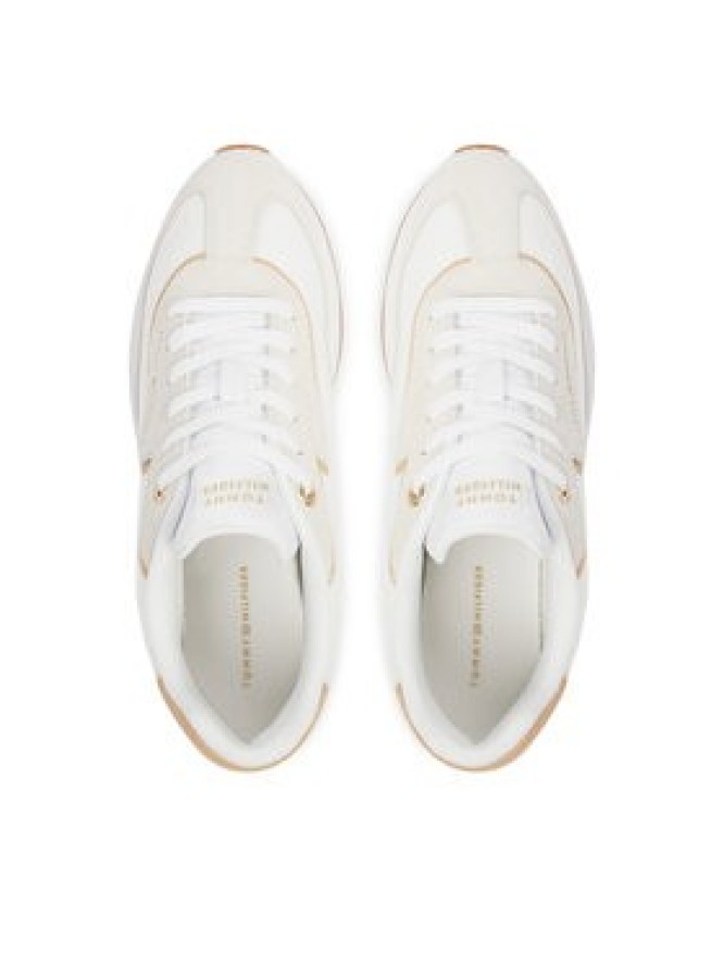 Tommy Hilfiger Sneakersy Th Retro Runner Mix FW0FW09410 Biały
