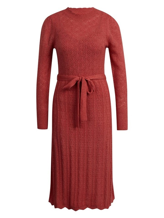 orsay Sukienka dzianinowa w kolorze koralowym rozmiar: M