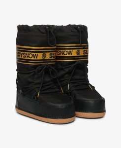 superdry Snow Boot damskie buty zimowe z gumową podeszwą – Black