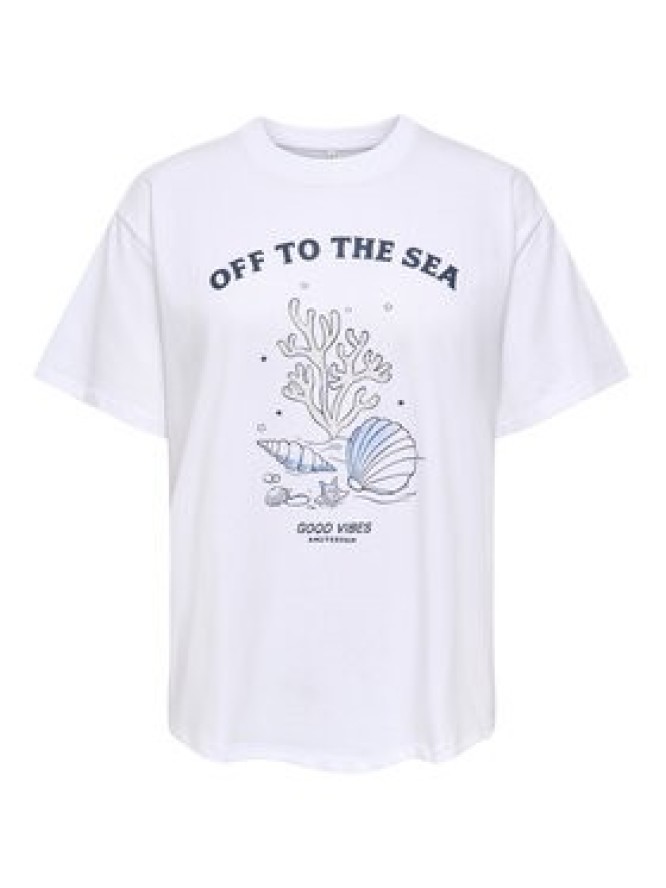 ONLY T-Shirt Celine 15374989 Biały Regular Fit
