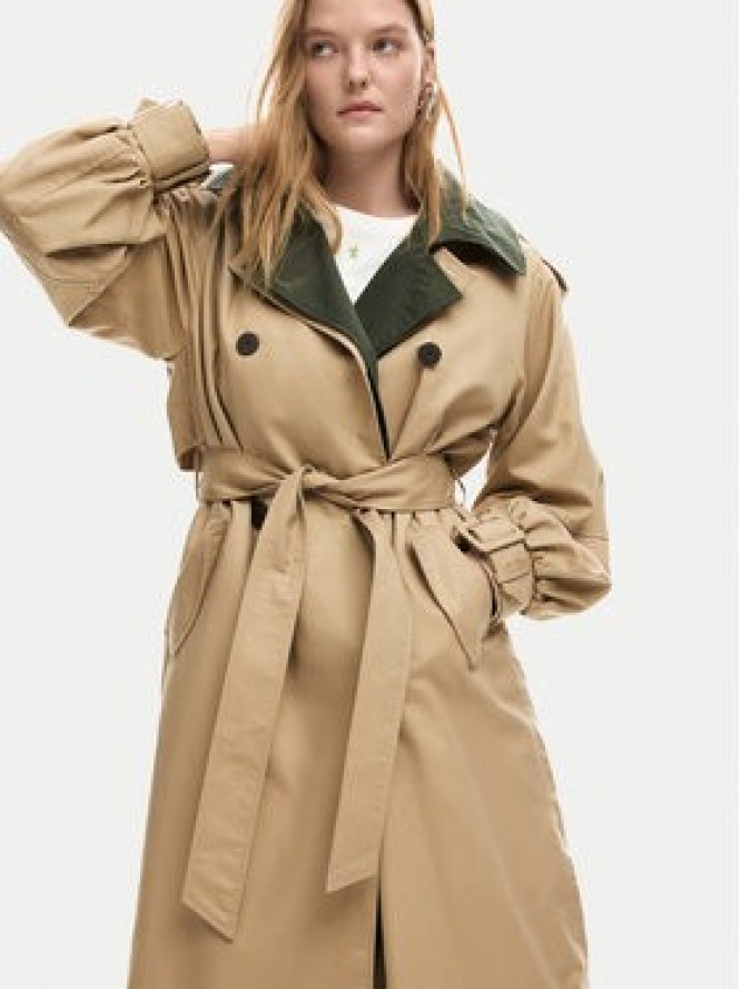 Desigual Trencz Chaq Polo 26SWEW12 Brązowy Regular Fit