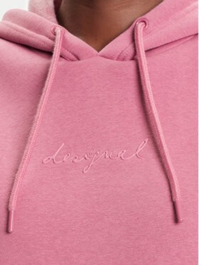 Desigual Bluza Basic 25WWSK13 Różowy Regular Fit