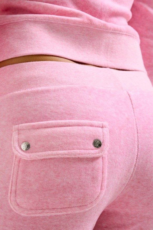 JUICY COUTURE Różowe damskie spodnie dresowe Layla Low Rise Pocket, Rozmiar M