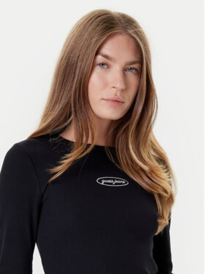 Guess Jeans Bluzka W5YP38 KA0H1 Czarny Slim Fit