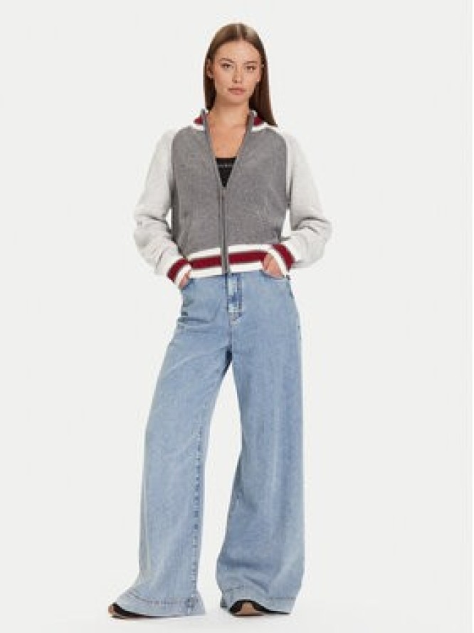 Guess Jeans Kardigan W5BR12 Z0561 Szary Relaxed Fit