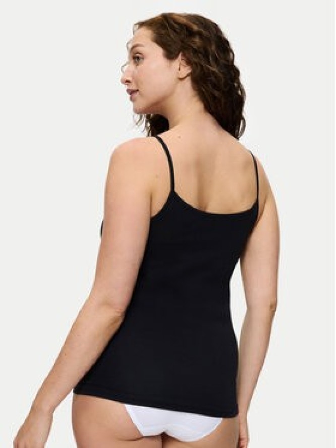 Triumph Top Sense Of Cotton 10224958 Czarny Slim Fit