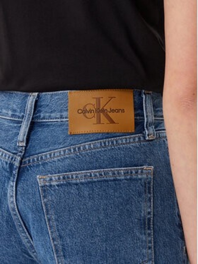 Calvin Klein Jeans Jeansy J20J225126 Niebieski Straight Fit