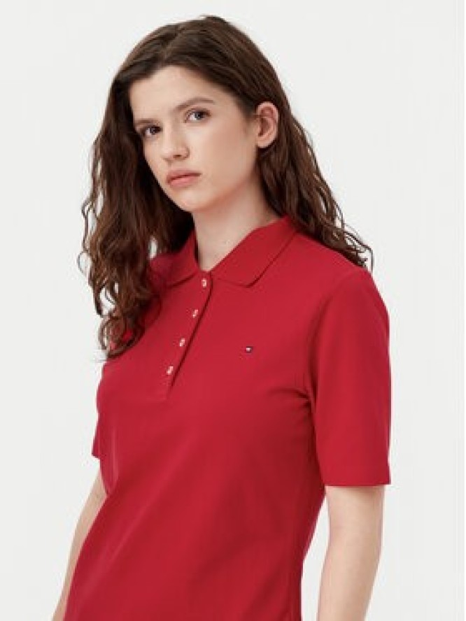 Tommy Hilfiger Polo 1985 WW0WW43224 Czerwony Regular Fit