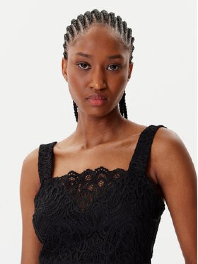 Morgan Bluzka 252-DANSIA Czarny Slim Fit