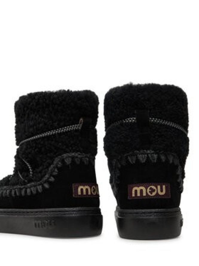 Mou Śniegowce Eskimo Sneaker Bold Scoub Lace FW411012A Czarny