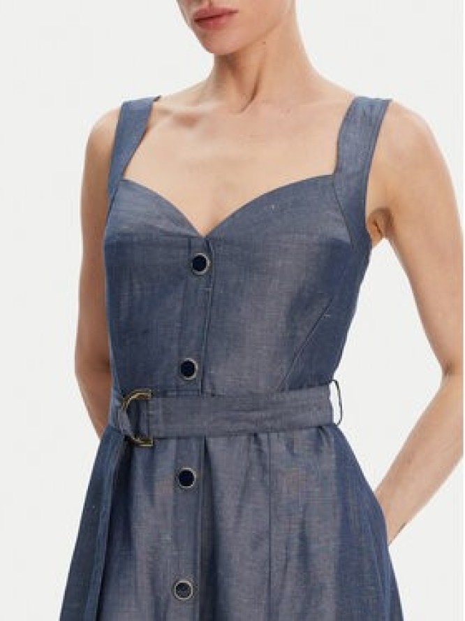 Liu Jo Sukienka letnia WA5312 T4818 Niebieski Regular Fit