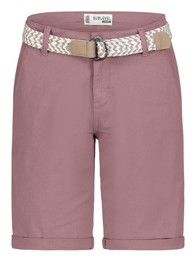 Sublevel Bermudy w kolorze szaroróżowym rozmiar: XXL