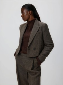 Krótka marynarka - brązowy