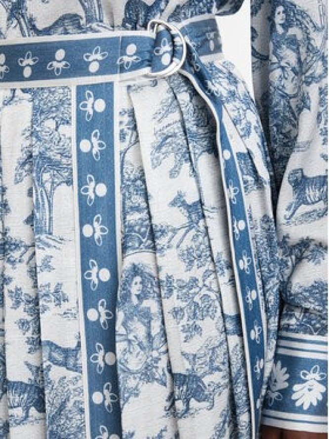 Fracomina Spódnica plisowana FS26SG2005W435K5 Niebieski jasny Regular Fit