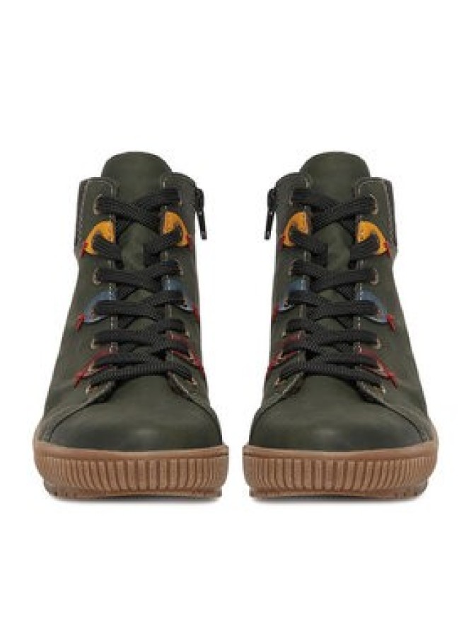 Rieker Trzewiki N0711-54 Zielony