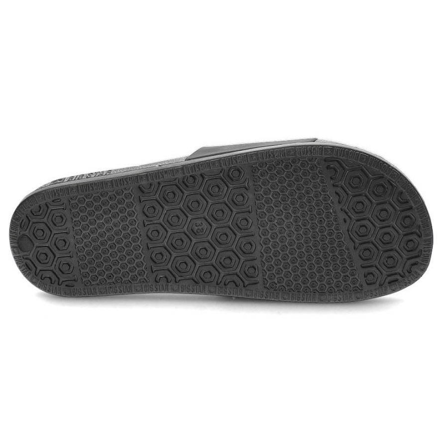 Czarne Klapki Big Star Damskie Buty Profilowane