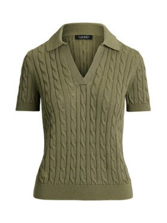 LAUREN RALPH LAUREN Polo Cable 200P14041004 Zielony Regular Fit