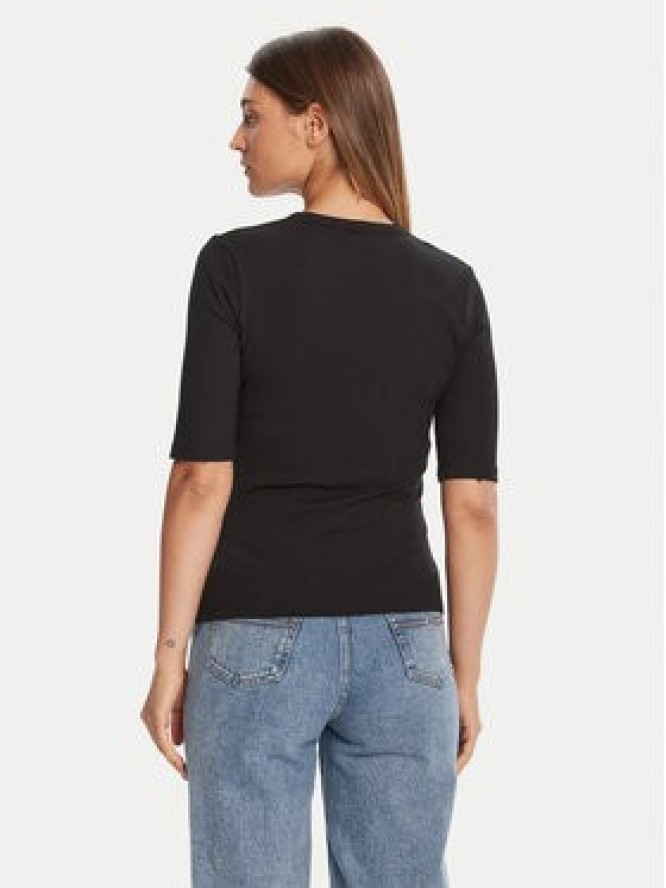 Tommy Hilfiger Bluzka WW0WW47308 Czarny Slim Fit