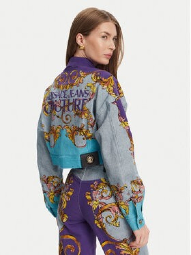 Versace Jeans Couture Kurtka jeansowa 78HAS4P0 Kolorowy Relaxed Fit