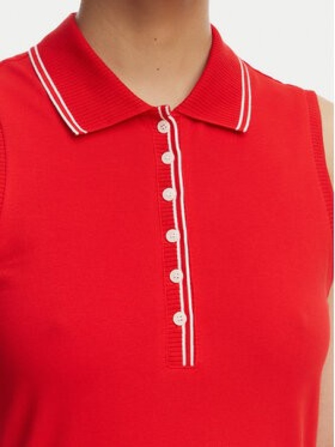 Tommy Hilfiger Sukienka codzienna 1985 Pleated WW0WW49621 Czerwony Regular Fit