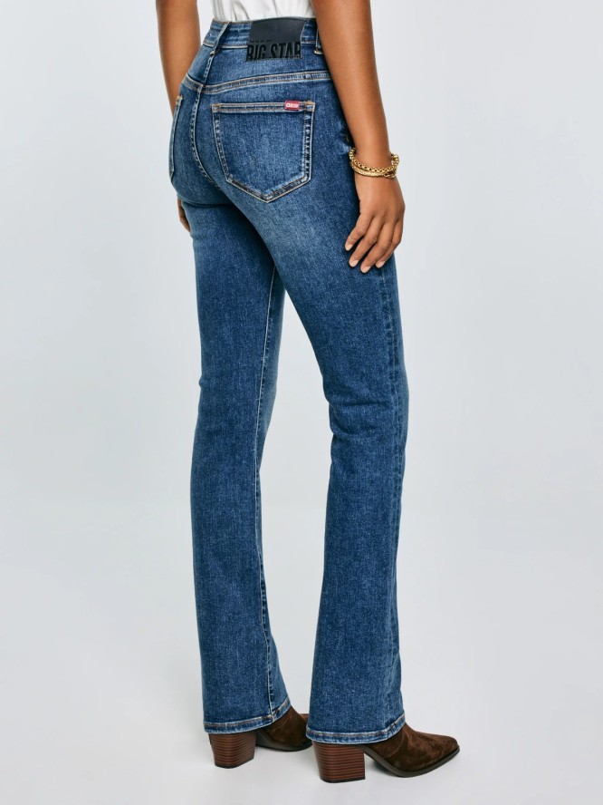 Jeansy damskie granatowe Adela Bootcut 536