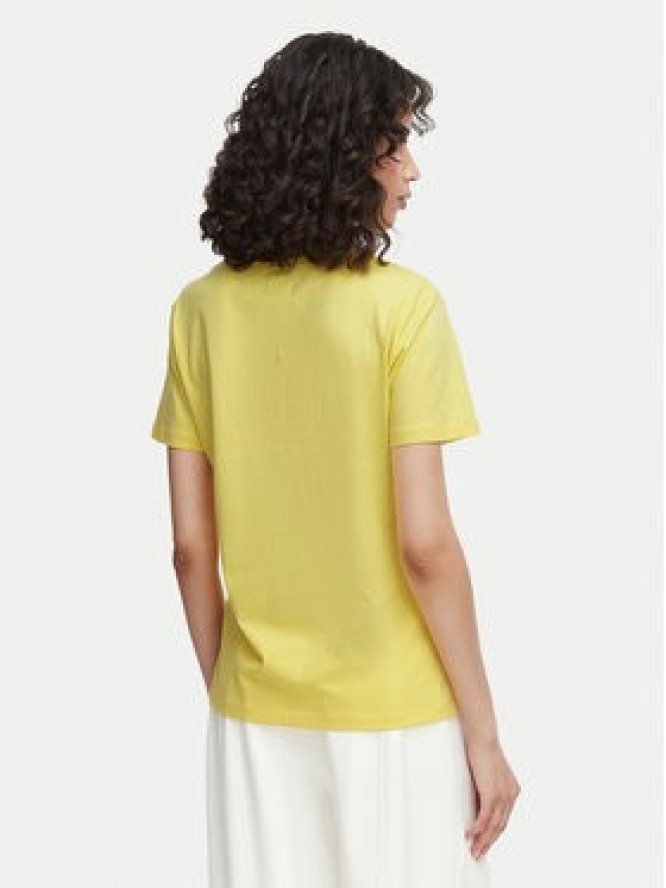 Beverly Hills Polo Club T-Shirt P-SS26W-TS5165188 Żółty Regular Fit