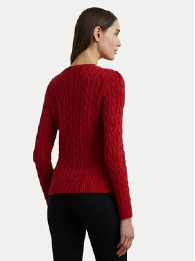 LAUREN RALPH LAUREN Sweter 200932223009 Czerwony Slim Fit