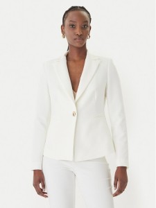 Rinascimento Marynarka CFC0128647003 Biały Regular Fit