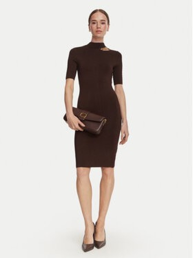 Marciano Guess Sukienka dzianinowa G6YK28 Z1059 Brązowy Slim Fit