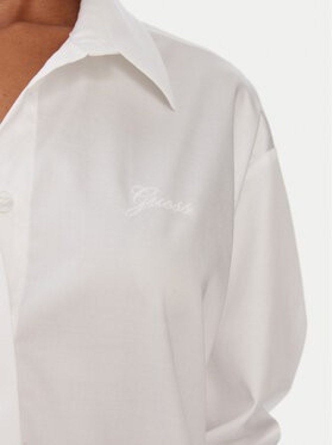 Guess Koszula W6RH57 WAF10 Biały Oversize