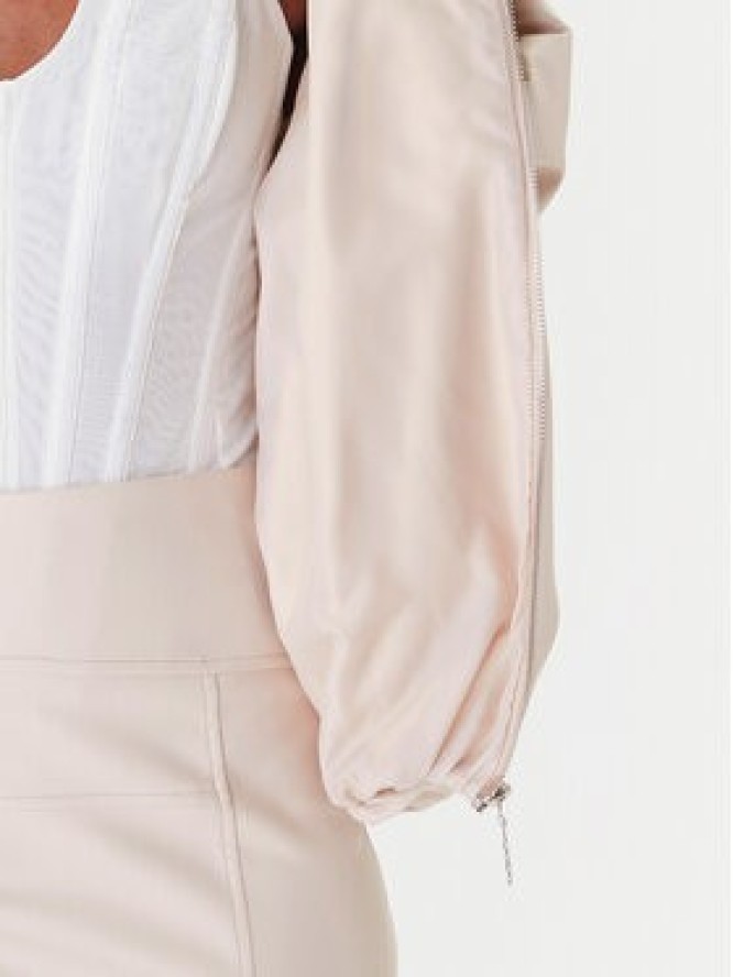 Rinascimento Kurtka z imitacji skóry CFC0127530003 Beżowy Relaxed Fit