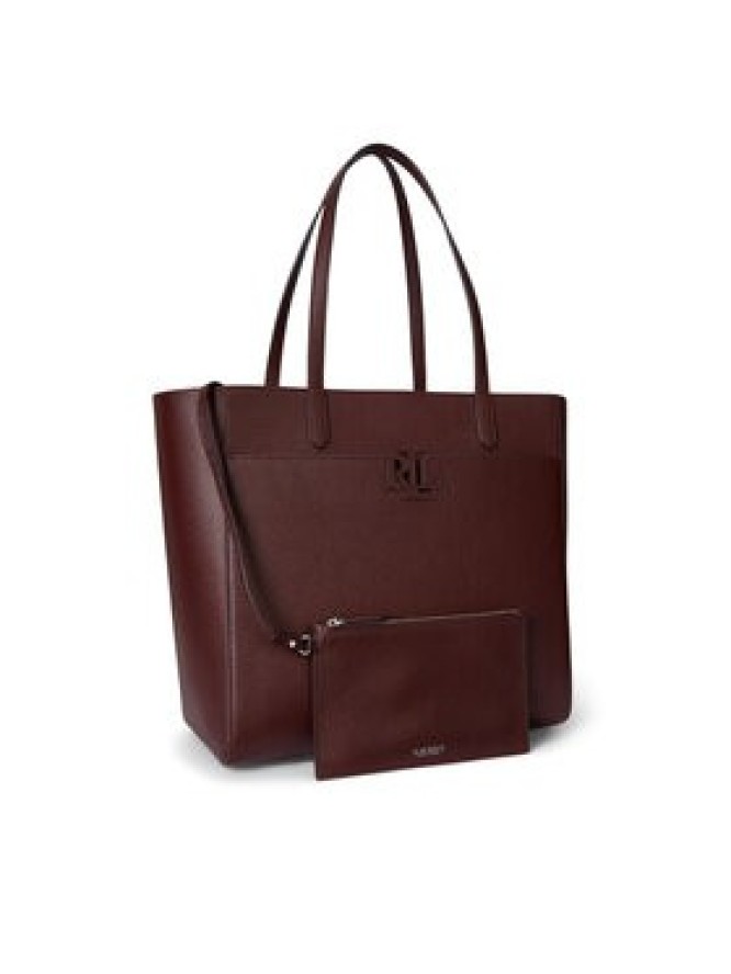 LAUREN RALPH LAUREN Torebka Large Cameryn 431960183010 Bordowy